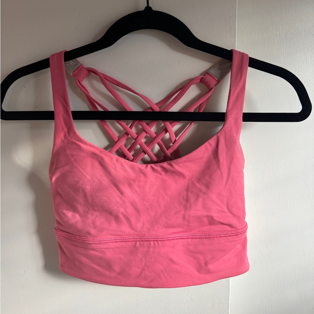 Lululemon pink sports bra